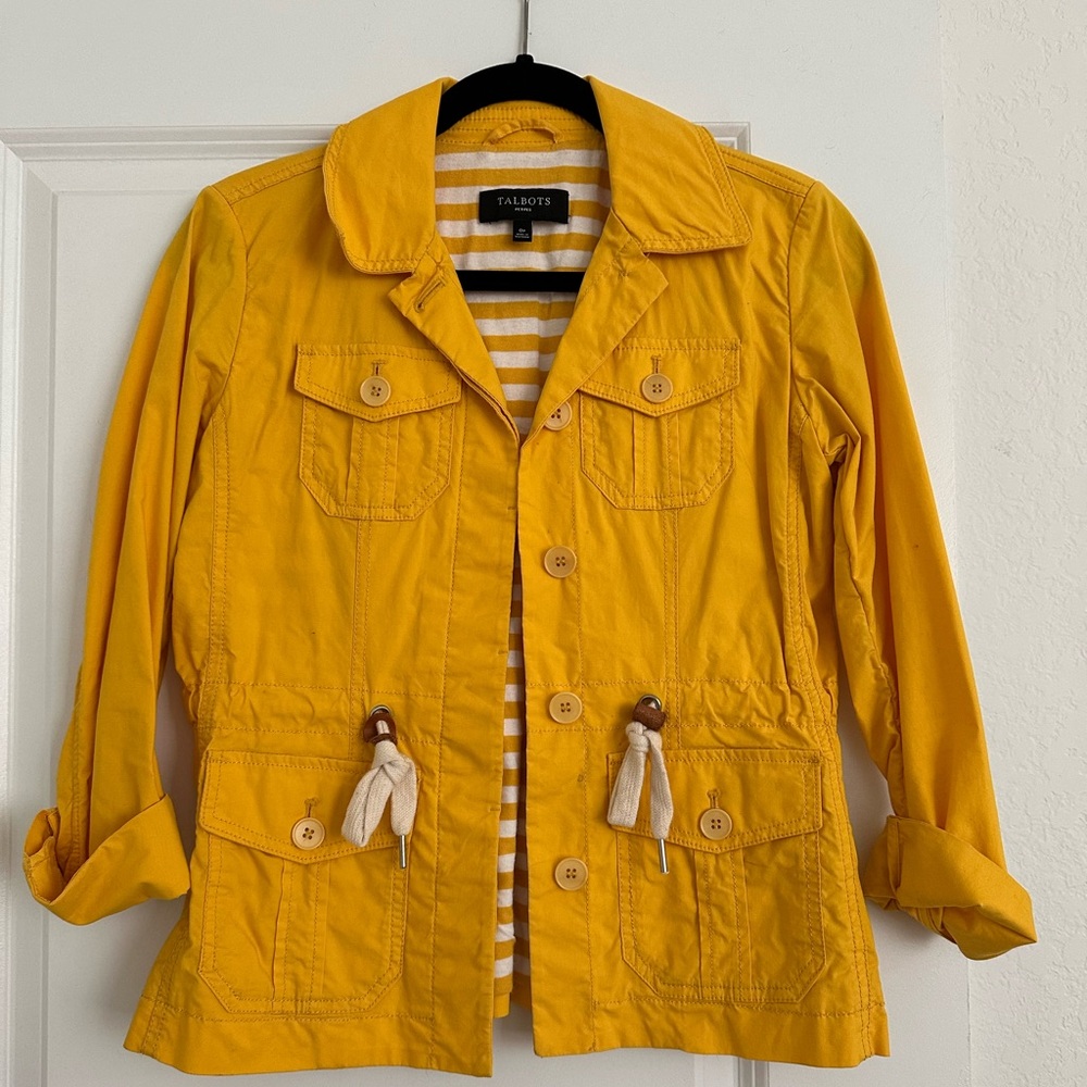 Talbots twill jacket